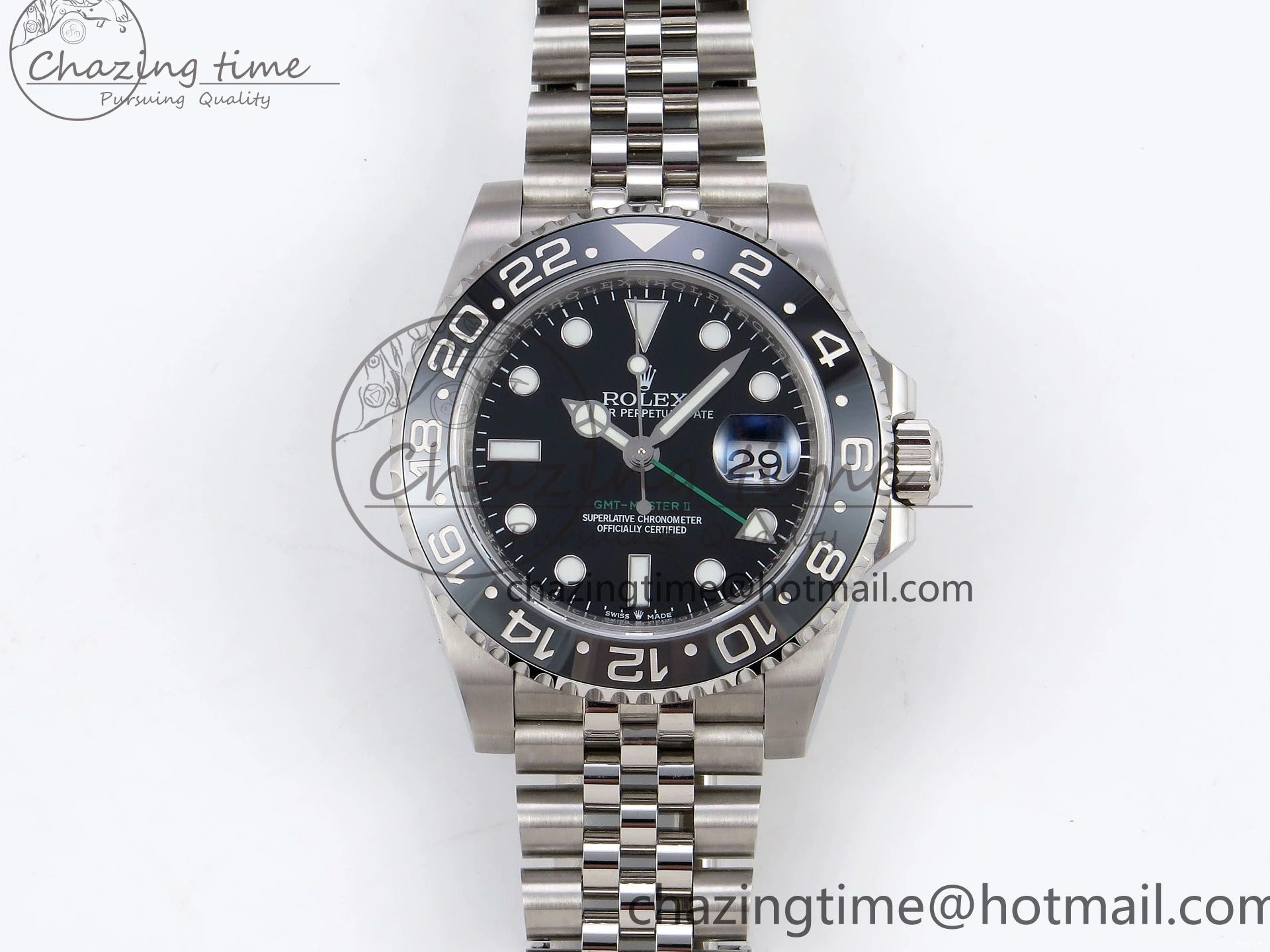MiroTime 0503 Sporty GMT-Master II 126710 GRNR Black Gray Ceramic 904L Steel 3EF 1:1 Best Edition on Jubilee Strap VR 1339